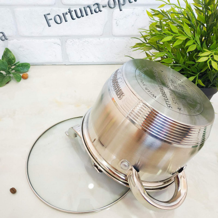 Набор из нержавеющих кастрюль A-Plus 2185➜ Опт и розница ✅ актуальная цена -Интернет магазин ✅ Фортуна ✅