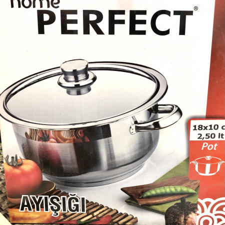 Кастрюля из нержавеющей стали Home Perfect - 2309 - 3 л ✅ базовая цена 366.13 грн. ✔ Опт ✔ Скидки ✔ Заходите! - Интернет-магазин ✅ Фортуна-опт ✅