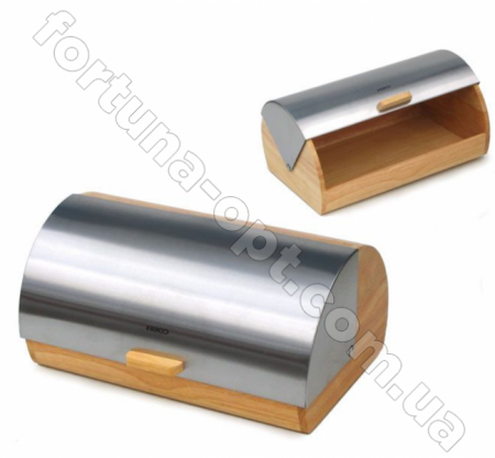 Хлебница деревянная с нержавеющей откидной крышкой Edenberg EB-083 ✅ базовая цена $36.42 ✔ Опт ✔ Скидки ✔ Заходите! - Интернет-магазин ✅ Фортуна-опт ✅ 