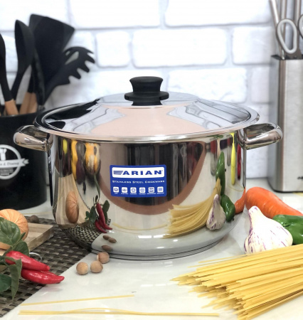 Кастрюля из нержавеющей стали Home Perfect - 2313 - 10,5 л ✅ базовая цена 564.77 грн. ✔ Опт ✔ Скидки ✔ Заходите! - Интернет-магазин ✅ Фортуна-опт ✅