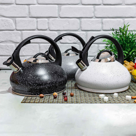 Чайник с мраморной крошкой со свистком 3 л Edenberg EB - 8812 ✅ базовая цена $14.07 ✔ Опт ✔ Скидки ✔ Заходите! - Интернет-магазин ✅ Фортуна-опт ✅