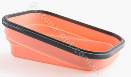 Ланч-бокс силиконовый складной Frico FRU - 383 - 800 мл ➜ фото ➜ розн цена $5.04 - Интернет-магазин ✅ Fortuna-opt.com.ua. ✅