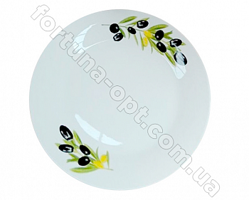 Тарелка керамическая №7,5 Оливки 0502601 ➜ Оптом и в розницу ✅ актуальная цена - Интернет магазин ✅ Фортуна ✅