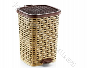 Ведро мусорное с педалью 6л 01052 ✅ базовая цена 150.43 грн. ✔ Опт ✔ Акции ✔ Заходите! - Интернет-магазин Fortuna-opt.com.ua.