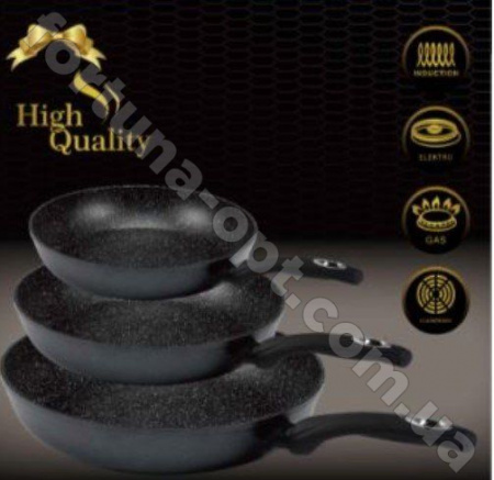 Набор сковородок Edenberg EB - 1735 - 3 пр ✅ базовая цена $31.78 ✔ Опт ✔ Скидки ✔ Заходите! - Интернет-магазин ✅ Фортуна-опт ✅