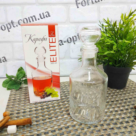 Графин под водку Карафа 500 мл - 9458 ✅ базовая цена 109.86 грн. ✔ Опт ✔ Скидки ✔ Заходите! - Интернет-магазин ✅ Фортуна-опт ✅