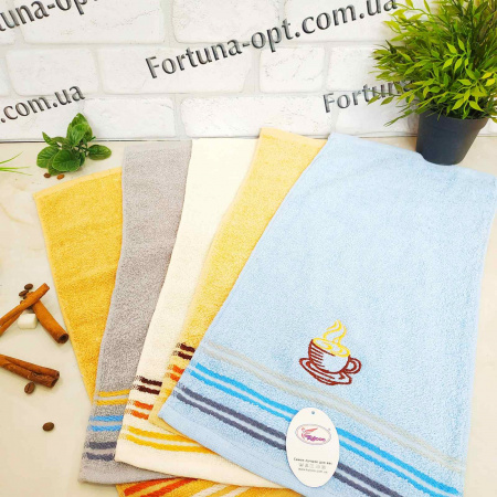 Полотенце кухонное Чашки с полосами махра 25х50см 0447 ✅ базовая цена 29.08 грн. ✔ Опт ✔ Скидки ✔ Заходите! - Интернет-магазин ✅ Фортуна-опт ✅