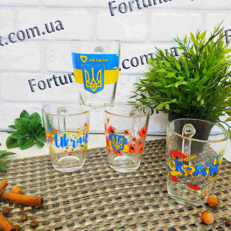 Чашка стекло 300 мл Украина 8143 ✅ базовая цена 55.28 грн. ✔ Опт ✔ Скидки ✔ Заходите! - Интернет-магазин ✅ Фортуна-опт ✅