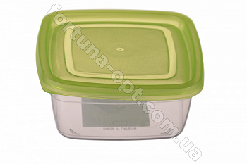 Контейнер пищевой квадратный эконом 0,9 л - 0790 ➜ Оптом и в розницу ✅ актуальная цена -Интернет магазин ✅ Фортуна ✅