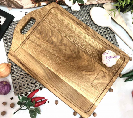 Доска разделочная Дуб 30*45см домик с вырезом  3045ддсв ✅ базовая цена 324.30 грн. ✔ Опт ✔ Скидки ✔ Заходите! - Интернет-магазин ✅ Фортуна-опт ✅