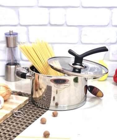 Кастрюля с удобной ручкой Edenberg EB - 3698 - 7.7 л ✅ базовая цена $16.67 ✔ Опт ✔ Скидки ✔ Заходите! - Интернет-магазин ✅ Фортуна-опт ✅