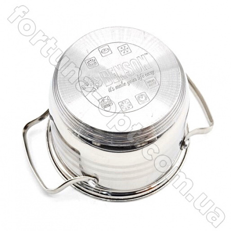 Набор кастрюль из нержавеющей стали Benson BN - 203➜ Опт и розница ✅ актуальная цена -Интернет магазин ✅ Фортуна ✅