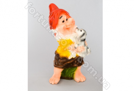 Гном с собакой 1809 ✅ базовая цена 166 грн. ✔ Опт ✔ Скидки ✔ Заходите! - Интернет-магазин ✅ Фортуна-опт ✅