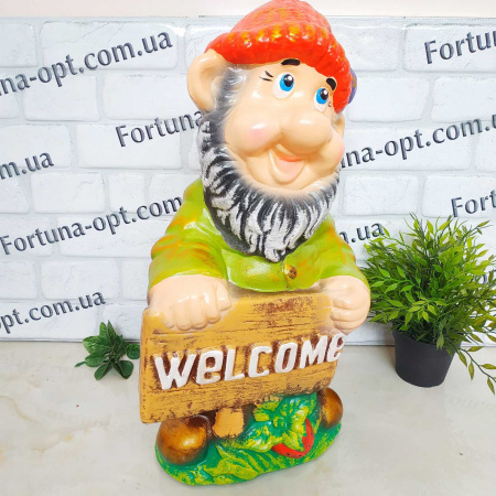 Гном Велком керамический 9687 ✅ базовая цена 324.50 грн. ✔ Опт ✔ Скидки ✔ Заходите! - Интернет-магазин ✅ Фортуна-опт ✅