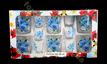 Набор 6 стаканов + 6 стопок Флорина 8262 ➜ Оптом и в розницу ✅ актуальная цена -Интернет магазин ✅ Фортуна ✅ 