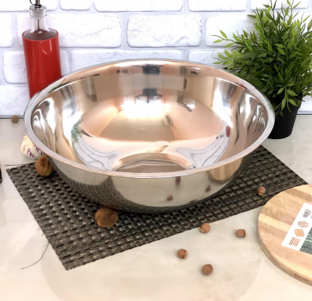 Миска из нержавеющей стали A-Plus - 0879 (30 см) ✅ базовая цена $2.14 ✔ Опт ✔ Скидки ✔ Заходите! - Интернет-магазин ✅ Фортуна-опт ✅