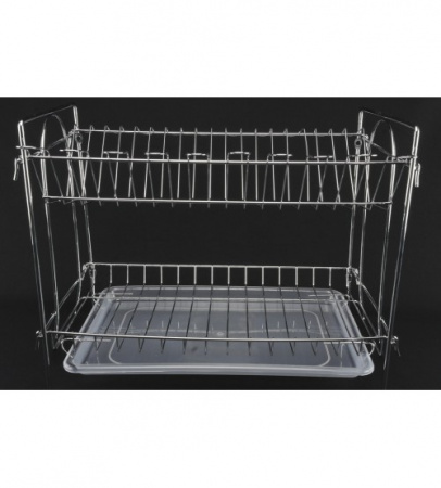 Сушилка для посуды 2-ярусня нержавеющая 5411 (А-Плюс)++ ✅ базовая цена$10.29 ✔ Опт ✔ Скидки ✔ Заходите! - Интернет-магазин ✅ Фортуна-опт ✅