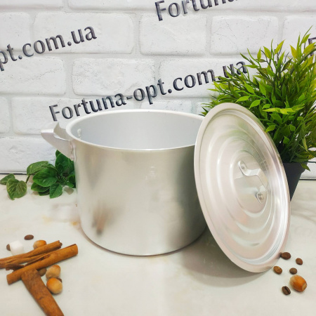 Кастрюля алюминиевая цилиндрическая 4,5л Interos 0045 ✅ базовая цена 331.11 грн. ✔ Опт ✔ Скидки ✔ Заходите! - Интернет-магазин ✅ Фортуна-опт ✅