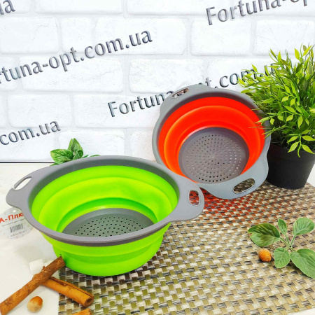 Дуршлаг силиконовый складной A-Plus - 1216 ✅ базовая цена $1.53 ✔ Опт ✔ Скидки ✔ Заходите! - Интернет-магазин ✅ Фортуна-опт ✅