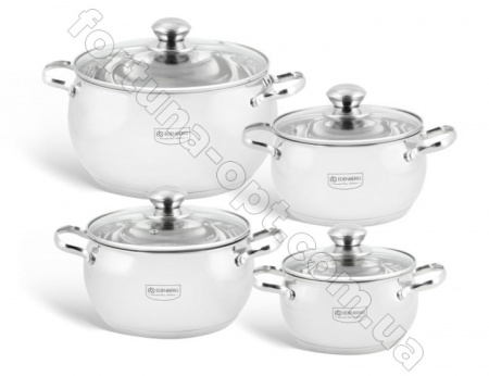 Набор кастрюль яблочной формы Edenberg EB - 1115➜ Опт и розница ✅ актуальная цена -Интернет магазин ✅ Фортуна ✅