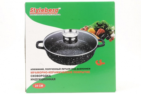 Сковорода - сотейник гранитное покрытие A - Plus - 1998 - 24 см ✅ базовая цена $13.85 ✔ Опт ✔ Скидки ✔ Заходите! - Интернет-магазин ✅ Фортуна-опт ✅