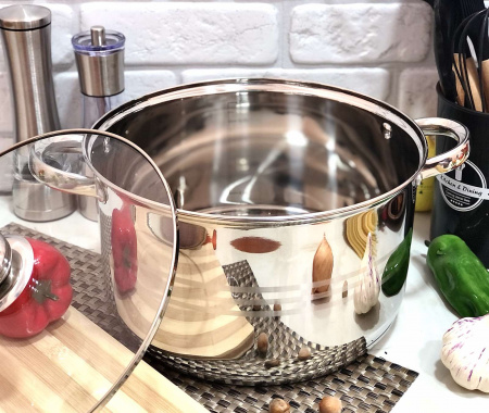 Кастрюля большого размера 10 л - A-Plus - 2171 ✅ базовая цена $18.77 ✔ Опт ✔ Скидки ✔ Заходите! - Интернет-магазин ✅ Фортуна-опт ✅