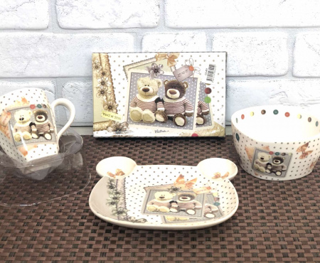 Детский керамический набор A-Plus - 401 ✅ базовая цена $6.55 ✔ Опт ✔ Скидки ✔ Заходите! - Интернет-магазин ✅ Фортуна-опт ✅