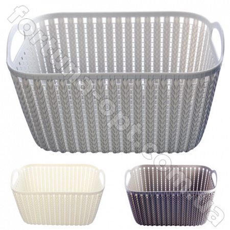 Корзина-плетенка с ручками 29*22*16 см - Stenson - 85499  ✅ базовая цена $1.95 ✔ Опт ✔ Скидки ✔ Заходите! - Интернет-магазин ✅ Фортуна-опт ✅