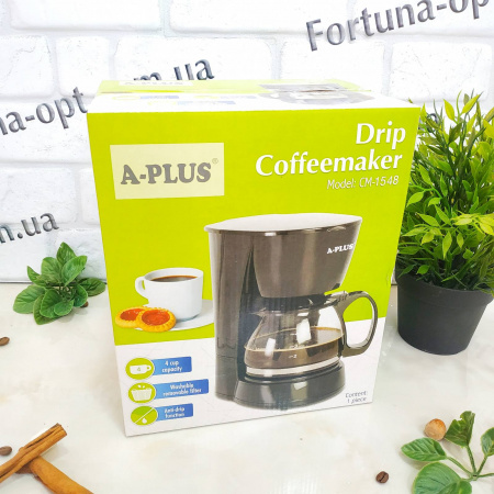 Кофеварка со стеклянным заварником A-Plus - 1548 ✅ базовая цена $14.13 ✔ Опт ✔ Скидки ✔ Заходите! - Интернет-магазин ✅ Фортуна-опт ✅