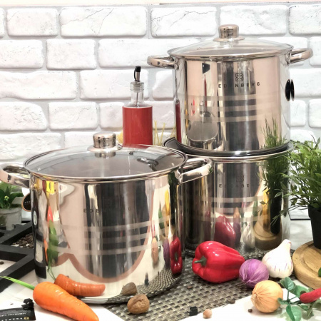 Набор посуды из больших кастрюль Edenberg EB - 522➜ Опт и розница ✅ актуальная цена -Интернет магазин ✅ Фортуна ✅