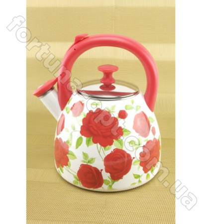 Чайник эмалированый со свистком 2.8 л A-Plus-2052 ✅ базовая цена $14.92 ✔ Опт ✔ Скидки ✔ Заходите! - Интернет-магазин ✅ Фортуна-опт ✅