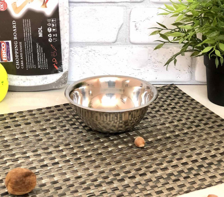 Миска из нержавеющей стали A-Plus - 0871 (14 см) ✅ базовая цена $0.57 ✔ Опт ✔ Скидки ✔ Заходите! - Интернет-магазин ✅ Фортуна-опт ✅