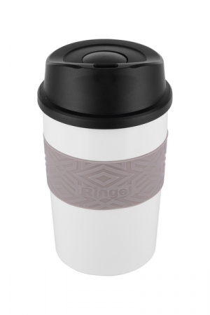 Термокружка 380 мл "RINGEL BOSS" белая 6132-380/2 ➜ фото ➜ розн цена 272.28 грн. - Интернет-магазин ✅ Fortuna-opt.com.ua. ✅