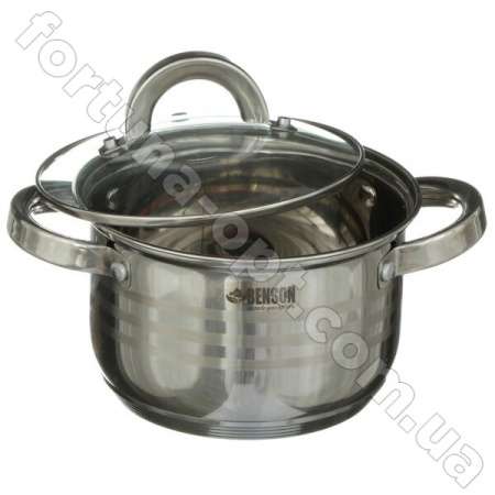 Набор кастрюль Benson BN - 199➜ Опт и розница ✅ актуальная цена -Интернет магазин ✅ Фортуна ✅
