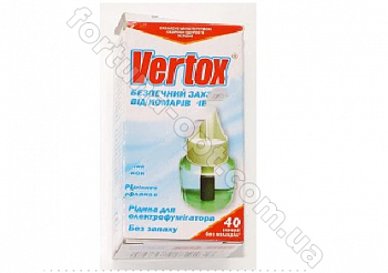 Жидкость от комаров VERTOX (45мл) 0370 ✅ базовая цена 30.78 грн. ✔ Опт ✔ Акции ✔ Заходите! - Интернет-магазин Fortuna-opt.com.ua.