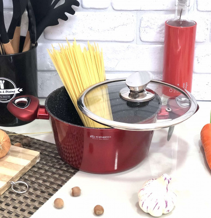 Кастрюля Edenberg Burgundy Metallic Line EB - 7410 - 4,4 л ✅ базовая цена $23.85 ✔ Опт ✔ Скидки ✔ Заходите! - Интернет-магазин ✅ Фортуна-опт ✅