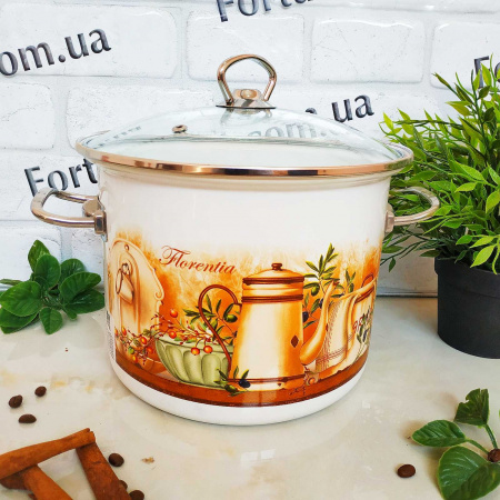 Кастрюля эмалированная 5,5 л 83117 Флоренция ✅ базовая цена 714.97 грн. ✔ Опт ✔ Скидки ✔ Заходите! - Интернет-магазин ✅ Фортуна-опт ✅