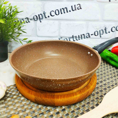 Сковорода мрамор A-Plus - 112 FP - 24 см ✅ базовая цена $4.14 ✔ Опт ✔ Скидки ✔ Заходите! - Интернет-магазин ✅ Фортуна-опт ✅