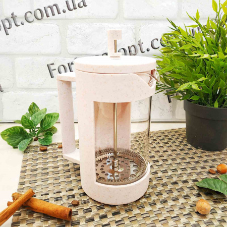 Заварник пресс 600 мл эко пластик+ боросиликатное стекло 9150  ✅ базовая цена 327.08 грн. ✔ Опт ✔ Скидки ✔ Заходите! - Интернет-магазин ✅ Фортуна-опт ✅