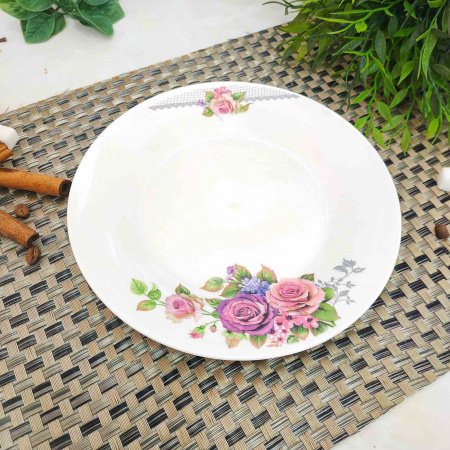 Тарелка керамическая №8 Волшебная роза 30081-002 ✅ базовая цена 27.48 грн. ✔ Опт ✔ Скидки ✔ Заходите! - Интернет-магазин ✅ Фортуна-опт ✅