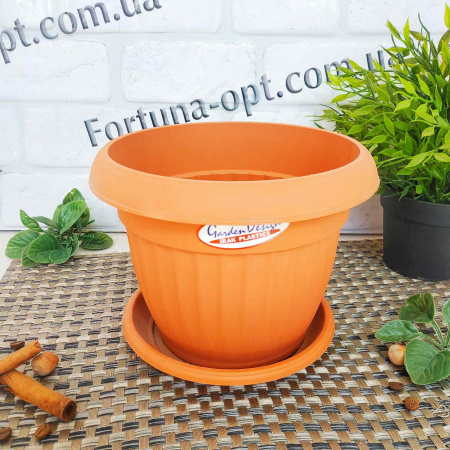 Горшок цветочный Ботаник 101 d-17см.h-14см теракот 2933 ✅ базовая цена 34.63 грн. ✔ Опт ✔ Скидки ✔ Заходите! - Интернет-магазин ✅ Фортуна-опт ✅