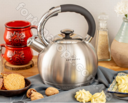 Чайник нержавеющий со свистком Edenberg EB 3537 - 3 л✅базовая цена$18.06✔Опт✔Скидки✔Заходите! - Интернет-магазин ✅Фортуна-опт ✅
