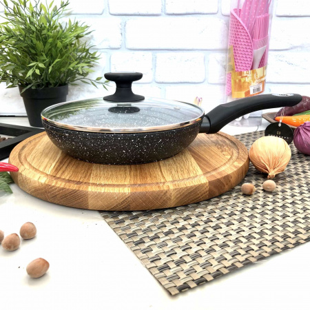 Сковорода с крышкой Edenberg EB 22 см - 4108  ✅ базовая цена $12.80 ✔ Опт ✔ Скидки ✔ Заходите! - Интернет-магазин ✅ Фортуна-опт ✅