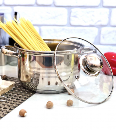 Кастрюля нержавеющая небольшого размера A-Plus - 2166 - 2.9 л ✅ базовая цена $8.82 ✔ Опт ✔ Скидки ✔ Заходите! - Интернет-магазин ✅ Фортуна-опт ✅