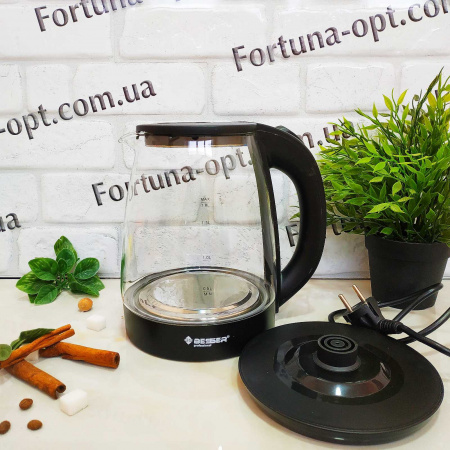 Электрочайник стеклянный Besser 1.8 л 1800 Вт Stenson - 10327 ✅ базовая цена $11.46 ✔ Опт ✔ Скидки ✔ Заходите! - Интернет-магазин ✅ Фортуна-опт ✅