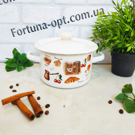 Кастрюля эмалированная 2,0 л 1610/2  Микс ✅ базовая цена 307.75 грн. ✔ Опт ✔ Скидки ✔ Заходите! - Интернет-магазин ✅ Фортуна-опт ✅