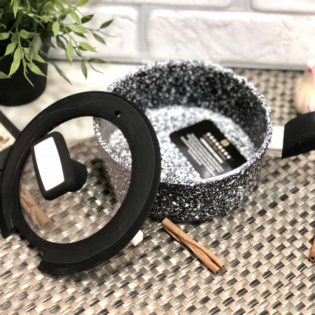 Ковш мраморный Edenberg EB - 3327 - 1,3 л (16см) ✅ базовая цена $13.92 ✔ Опт ✔ Скидки ✔ Заходите! - Интернет-магазин ✅ Фортуна-опт ✅