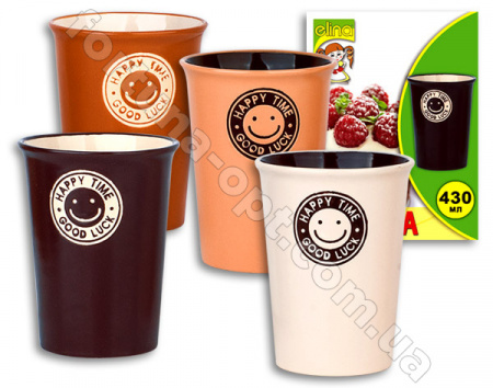 Чашка керамическая 430 мл Elina EL - 3217  ✅ базовая цена 27 грн. ✔ Опт ✔ Скидки ✔ Заходите! - Интернет-магазин ✅ Фортуна-опт ✅