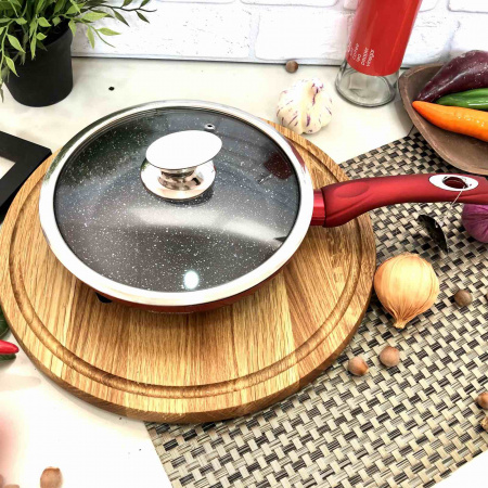 Сковорода с крышкой Edenberg EB - 3337 - 22 см/мрамор ✅ базовая цена $11.56 ✔ Опт ✔ Скидки ✔ Заходите! - Интернет-магазин ✅ Фортуна-опт ✅