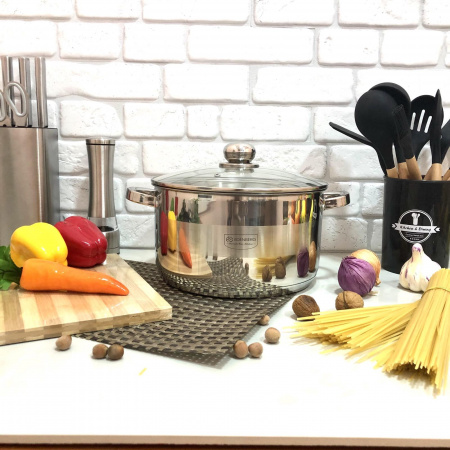 Кастрюля с крышкой Edenberg EB - 3008 - 7л ✅ базовая цена $22.95 ✔ Опт ✔ Скидки ✔ Заходите! - Интернет-магазин ✅ Фортуна-опт ✅